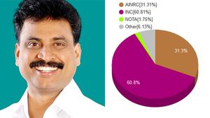 புதுச்சேரியில் காங்.  வெற்றி..  என்.ஆர். காங்கிரஸை வீழ்த்தி ஜான் குமார் அபாரம் 