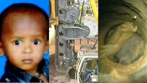 முதலிலேயே இதைச் செய்திருக்கலாமே.. சுஜித் மீட்புப் பணியில் களமிறங்கிய போர்வெல் மெஷின்! 