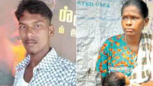 குழந்தையை தந்துவிட்டு எஸ்கேப்.. காதலன் வீட்டு முன்பு போராட்டத்தில் குதித்த காதலி.. ஊரே திரண்டு தர்ணா