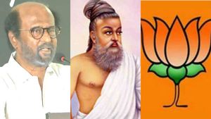 எனக்கு காவி சாயம் பூச முயற்சி.. வள்ளுவரும் சிக்க மாட்டார்.. நானும் மாட்ட மாட்டேன்.. ரஜினி அதிரடி 