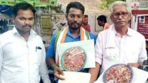 மத்திய அமைச்சருக்கு வெங்காயத்தை அனுப்பிய காங். நிர்வாகிகள்... கருத்தை திரும்பப்பெற வலியுறுத்தல் 
