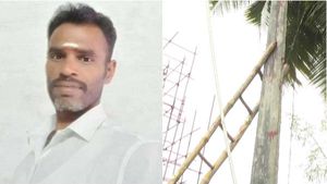 மின்கம்பத்தில் பழுது பார்த்த சங்கர்... ஏணி போட்டு ஏறி வெட்டி சாய்த்த 8 பேர் கொண்ட கும்பல்! 