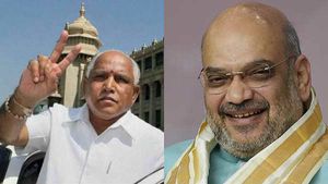 வாய்ப்பளித்த அமித்ஷாவுக்கு.. நச்சுன்னு வெற்றியை பெற்று கொடுத்து.. நன்றிக் கடன் செலுத்திய எடியூரப்பா 