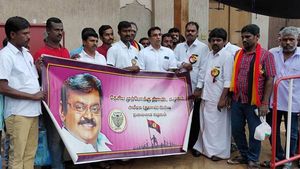  துபாயில் தேமுதிக அமீரக பிரிவு சார்பில் தமிழர் திருநாள் கொண்டாட்டம் கோலாகலம்