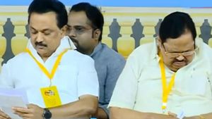 திருச்சியில் திமுக உள்ளாட்சி பிரதிநிதிகள் மாநாடு... வெற்றி பெற்றவர்களுக்கு பாராட்டு 