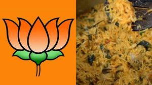 சார்..  பாஜக பேரணி நடத்தப் போகுது.. எங்க பிரியாணி அண்டாவுக்கு பந்தோபஸ்து கொடுங்க.. நூதன புகார்!