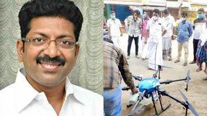  டாக்டர் சரவணன் இருக்காரே.. டிரோனை எடுத்தார்.. மருந்தை தெளித்தார்.. திருப்பரங்குன்றமே அசந்து போனது!