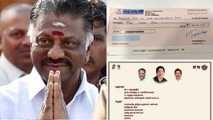 முதல்வர் பொது நிவாரண நிதிக்கு ரூ.1 கோடி அளித்த ஓபிஎஸ் மகன் ஜெயபிரதீப்.. கூடவே எழுதிய கடிதம் 