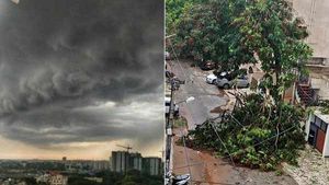திடீர் மர்ம சத்தம்.. சுழன்றடித்து சுருட்டி வீசிய சூறாவளி.. என்னதான் நடக்கிறது பெங்களூரில்? 