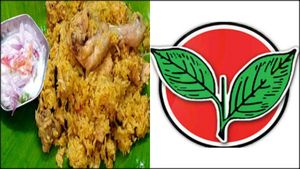 மதுரையில் அதிமுக இளைஞர் பாசறை கூட்டம்... பிரியாணி விருந்தால் ஏற்பட்ட கூட்ட நெரிசல்..! 
