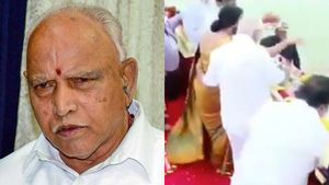 பெண் எம்பியின் இடுப்பில் கை வைத்தாரா கர்நாடக முதல்வர்.. வீடியோவால் திடீர் பரபரப்பு! 