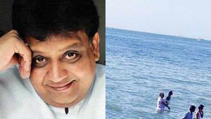 ராமேஸ்வரம் அக்னி தீர்த்தக் கடலில்  எஸ்பிபிக்கு மலர்தூவி அஞ்சலி!! 