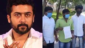 நடிகர் சூர்யாவை செருப்பால் அடித்தால் ரூ1 லட்சம்- இந்து மக்கள் கட்சி நிர்வாகி மீது நடவடிக்கை கோரி மனு