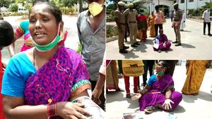 60 வருஷ பழமையான செவுருங்க.. இப்படி அநியாயம் பண்றாங்களே.. கோவை கலெக்டர் அலுவலகத்தில் பெண் தர்ணா 