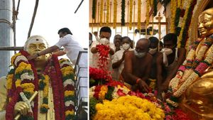 முத்துராமலிங்கத் தேவர் நினைவிடத்தில் ஸ்டாலின் மரியாதை... தேவர் பெருமகனார் பற்றி ஸ்டாலின் புகழாரம்..!