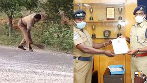 சபாஷ்! லத்திக்கு பதிலாக துடைப்பம்.. ஆபத்து வராமல் காப்பாற்றிய நெல்லை ஏட்டு.. குவியும் பாராட்டு 