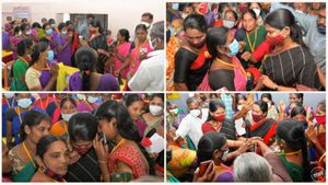  1 ஏக்கர் காடு இருந்துச்சும்மா... 1 மணி நேரத்துல பறிச்சுடாங்க... கனிமொழியிடம் கதறிய மூதாட்டி..! 