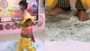 கோவை: கண்ணாடி துண்டுகள் மீது கரகாட்டம்.. உலக சாதனை நிகழ்த்திய கிராமிய புதல்வன்! 