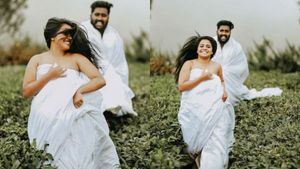 கட்டி அணைத்தல், துரத்துதல்.. முகம் சுளிக்க வைக்கும் ப்ரீவெட்டிங் புகைப்படங்கள்.. இணையத்தில் வைரல் 