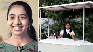 சூரிய சக்தி மூலம் இஸ்திரி பெட்டி... திருவண்ணாமலை மாணவியின் அபார ஆற்றல்.. கவுரவித்த ஸ்வீடன்..! 