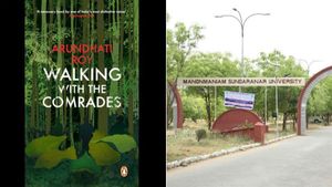 பாஜகவின் ஏபிவிபி எதிர்ப்பு.. அருந்ததி ராய் புத்தகத்தை நீக்கிய மனோன்மணியம் சுந்தரனார் பல்கலை! 