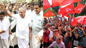 கேரள மக்களிடம் எடுபடாத தங்கக்கடத்தல் குற்றச்சாட்டு... வெற்றிமுகத்தில் இடதுசாரி ஜனநாயக முன்னணி..! 