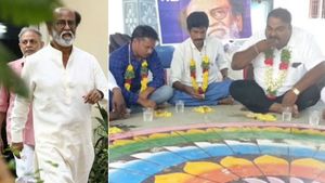 கேட்ட வரம் கிடைத்தது... மண் சோறு சாப்பிட்டு நேர்த்திக்கடன் செலுத்திய ரஜினிகாந்த் ரசிகர்கள்..! 