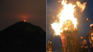 திருவண்ணாமலையில் ஜோதி பிழம்பாக எழுந்தருளிய அண்ணாமலையாருக்கு தெப்பல் உற்சவம் 