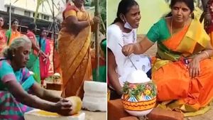 பவுடர் மஞ்சளை அரைக்க அம்மி.. வெறும் உரலை இடித்த உலக்கை.. பஞ்சு பொங்கல்.. உலக மகா நடிப்புடா சாமி! 