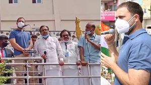  தமிழகத்தில் சூறாவளி பிரச்சாரம்.. மயங்கி விழுந்த மொழிபெயர்ப்பாளர்.. பதறிய ராகுல்