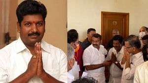 காட்டுமன்னார்கோயில் தொகுதி- தாமரையை மலர வைக்க தீவிரம் காட்டும் பாஜகவில் இணைந்த விஎம்எஸ் சரவணக்குமார்