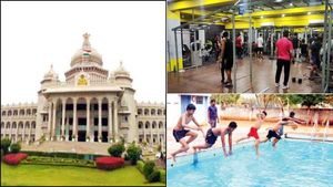 கர்நாடகாவில் கடும் கட்டுப்பாடுகள்.. ஜிம், நீச்சல் குளங்கள் செயல்பட தடை 