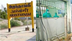 அறந்தாங்கி அரசு மருத்துவமனையிலிருந்து கொரோனா நோயாளி தப்பியோட்டம்... சமாதானம் செய்த மனைவி..! 
