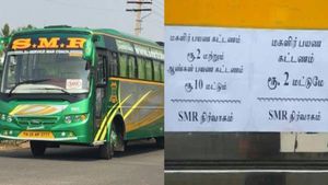 பெண்களுக்கு டிக்கெட் விலை ரூ.2 மட்டுமே... நாமக்கல் தனியார் டவுன் பஸ் நிறுவனம் அசத்தல்..! 