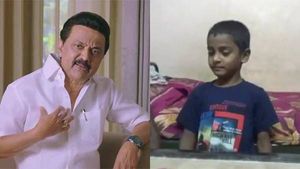 'நன்றி ஸ்டாலின் தாத்தா'.. சேமிப்பை நிவாரண நிதியாக வழங்கிய சிறுவனுக்கு.. முதல்வர் கொடுத்த அன்பளிப்பு