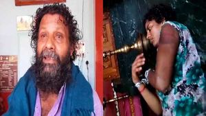 பேய் பிடித்ததாக கூறி பெண்ணை கட்டி வைத்து சித்ரவதை செய்த வீடியோ.. போலி சாமியார் கைது 