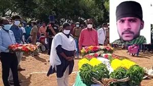 காஷ்மீரில் இறந்த தமிழக ராணுவ வீரர்.. 42 குண்டுகளுடன் உடல் அடக்கம்.. சோகத்தில் தர்மபுரி