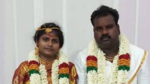 பேராவூரணியில்  பரிதாபம்...கிடா விருந்துக்கு வந்த இடத்தில் புது மணப்பெண் கொலை.. கணவன் தப்பி ஓட்டம்