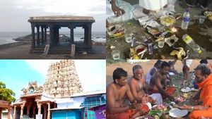  ஆடி அமாவாசை: கொரோனா பயமே இல்லாமல் தடையை மீறி வைகை, காவிரி ஆறுகளின் படித்துறைகளில் குவிந்த மக்கள்