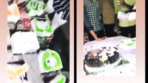 எப்படி கேக் கட் பண்றேன் பாருங்க.. அதிர வைத்த பாஜக எம்எல்ஏ மகன்.. 