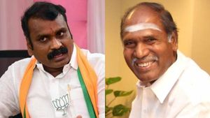எல்.முருகனுக்கு எம்.பி. பதவிக்காக.. புதுச்சேரியில் முதல்வர் ரங்கசாமியுடன் மல்லுக்கட்டும் பா.ஜ.க! 