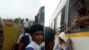 வழிவிடாத அரசுப் பேருந்து.. முந்திச் சென்ற கார்.. டிரைவரை சரமாரியாக தாக்கிய மர்ம கும்பல் 