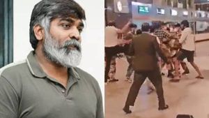 வைரல் வீடியோ!பெங்களூரு ஏர்போட்டில் விஜய் சேதுபதி மீது தாக்குதல்.. பின்னால் இருந்து ஓடி வந்து ஒரே உதை