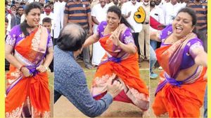ரோஜா விளையாடிய கபடி.. புடவையை ஏற்றி கட்டி.. கோட்டை தொட்டு கும்பிட்டு.. தெறிக்க விடும் வீடியோ