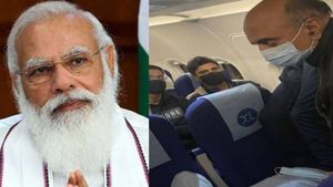 நடுவானில் விமானத்தில் மயங்கி விழுந்த பயணி.. சட்டென உதவிய மத்திய இணை அமைச்சர்.. நெகிழ்ச்சி சம்பவம் 