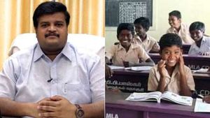 லீவெல்லாம் கிடையாது தம்பி … பள்ளிக்கு போய் படிங்க…! அறிவுரை கூறிய கரூர் ஆட்சியர்..! 