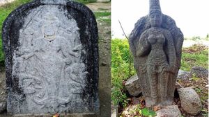 திருவண்ணாமலை: 8ஆம் நூற்றாண்டை சேர்ந்த பல்லவர் கால கொற்றவை சிற்பம் கண்டுபிடிப்பு 