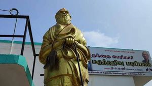 கோவையில் பெரியார் சிலை அவமரியாதை.. சிக்கிய இரு இந்து முன்னணி ஆதரவாளர்கள்.. சிறையில் தள்ளிய போலீஸ் 