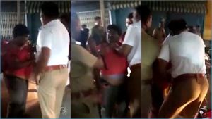  'பளார்னு ஒரு அறை..' உணவு டெலிவரி ஊழியரை கொடூரமாக தாக்கும் காவல் ஆய்வாளர்.. ஷாக் வீடியோ