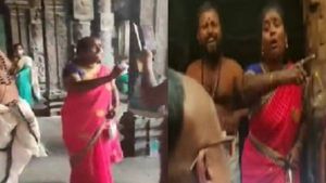 சிதம்பரம் கோவிலில் தரிசனத்திற்கு அனுமதி மறுப்பு...பெண்ணை தாக்கியது உண்மையா? - தீட்சிதர் விளக்கம் 